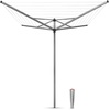 image:imageBrabantia  Concrete Tube Plastic  Clothes Drying Rack Accessories  Closable Cap  Ground  WeatherResistant Plastic  for Topspinner and LiftOMatic  Black  Size 2   45mm Pole197  50mm