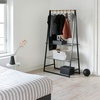 image:imageBrabantia  Linn Clothes Rack  MultiFunctional  Space Saver  Adjustable Shelves  Wardrobe Hanging  Drying Rack  Freestanding  Stable  White  LargeBlack