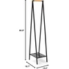 image:imageBrabantia  Linn Clothes Rack  MultiFunctional  Space Saver  Adjustable Shelves  Wardrobe Hanging  Drying Rack  Freestanding  Stable  White  LargeBlack