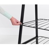 image:imageBrabantia  Linn Clothes Rack  MultiFunctional  Space Saver  Adjustable Shelves  Wardrobe Hanging  Drying Rack  Freestanding  Stable  White  LargeBlack