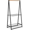 image:imageBrabantia  Linn Clothes Rack  MultiFunctional  Space Saver  Adjustable Shelves  Wardrobe Hanging  Drying Rack  Freestanding  Stable  White  LargeBlack