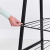 image:imageBrabantia  Linn Clothes Rack  MultiFunctional  Space Saver  Adjustable Shelves  Wardrobe Hanging  Drying Rack  Freestanding  Stable  White  LargeBlack