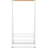 image:imageBrabantia  Linn Clothes Rack  MultiFunctional  Space Saver  Adjustable Shelves  Wardrobe Hanging  Drying Rack  Freestanding  Stable  White  LargeWhite