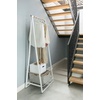 image:imageBrabantia  Linn Clothes Rack  MultiFunctional  Space Saver  Adjustable Shelves  Wardrobe Hanging  Drying Rack  Freestanding  Stable  White  LargeWhite
