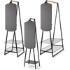 image:imageBrabantia  Linn Clothes Rack  MultiFunctional  Space Saver  Adjustable Shelves  Wardrobe Hanging  Drying Rack  Freestanding  Stable  White  LargeWhite