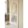 image:imageBrabantia  Linn Dressboy  Multi Purpose Clothes Stand  Hanging Airing or Drying  with Hook for Hanging  Compact Clothes Airer  Rail for Clothing or Towels  Home Accessory  Matt BlackWhite