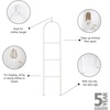 image:imageBrabantia  Linn Dressboy  Multi Purpose Clothes Stand  Hanging Airing or Drying  with Hook for Hanging  Compact Clothes Airer  Rail for Clothing or Towels  Home Accessory  Matt BlackWhite