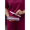 image:imageBrabantia  Make amp Take Cutlery Set with Case  Pack of 3 Cutlery Knife Spoon amp Fork  Hygienic Compact Design  Stainless Steel  Dishwasher Safe  Travel Cutlery Set for 1 Person  BlackLilac Pink
