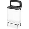 image:imageBrabantia Bo Laundry Hamper Matt Black Removable Laundry Bag 16 Gal Ventilated Stylish Discreet Dirty Clothes Holder Flat Back AntiRust Materials for Bathroom UseWhite