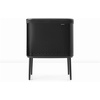 image:imageBrabantia Bo Laundry Hamper Matt Black Removable Laundry Bag 16 Gal Ventilated Stylish Discreet Dirty Clothes Holder Flat Back AntiRust Materials for Bathroom UseMatt Black