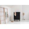 image:imageBrabantia Bo Laundry Hamper Matt Black Removable Laundry Bag 16 Gal Ventilated Stylish Discreet Dirty Clothes Holder Flat Back AntiRust Materials for Bathroom UseMatt Black