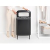 image:imageBrabantia Bo Laundry Hamper Matt Black Removable Laundry Bag 16 Gal Ventilated Stylish Discreet Dirty Clothes Holder Flat Back AntiRust Materials for Bathroom UseMatt Black
