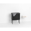 image:imageBrabantia Bo Laundry Hamper Matt Black Removable Laundry Bag 16 Gal Ventilated Stylish Discreet Dirty Clothes Holder Flat Back AntiRust Materials for Bathroom UseMatt Black