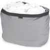 image:imageBrabantia Bo Laundry Hamper Replacement  Large Compartment Portable amp Hygienic  Cotton Bag with Velcro Closing  Gray1 x 16 Gal Compartment