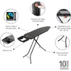 image:imageBrabantia Comfort Ironing Board with Solid Steam Iron Rest  Medium Size B  Fairtrade Metalized Cover  Adjustable Height 2738 Easy Fold AntiCollapse Lock NonSlip FeetDenim Black
