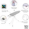 image:imageBrabantia Comfort Ironing Board with Solid Steam Iron Rest  Medium Size B  Fairtrade Metalized Cover  Adjustable Height 2738 Easy Fold AntiCollapse Lock NonSlip FeetMetallized