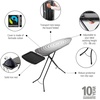image:imageBrabantia Comfort Ironing Board with Solid Steam Iron Rest  Medium Size B  Fairtrade Metalized Cover  Adjustable Height 2738 Easy Fold AntiCollapse Lock NonSlip FeetTitan Oval