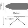 image:imageBrabantia Comfort Ironing Board with Solid Steam Iron Rest  Medium Size B  Fairtrade Metalized Cover  Adjustable Height 2738 Easy Fold AntiCollapse Lock NonSlip FeetEcru