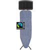 image:imageBrabantia Comfort Ironing Board with Solid Steam Iron Rest  Medium Size B  Fairtrade Metalized Cover  Adjustable Height 2738 Easy Fold AntiCollapse Lock NonSlip FeetDenim Blue