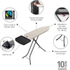 image:imageBrabantia Comfort Ironing Board with Solid Steam Iron Rest  Medium Size B  Fairtrade Metalized Cover  Adjustable Height 2738 Easy Fold AntiCollapse Lock NonSlip FeetDenim Gray
