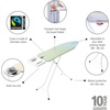 image:imageBrabantia Comfort Ironing Board with Solid Steam Iron Rest  Medium Size B  Fairtrade Metalized Cover  Adjustable Height 2738 Easy Fold AntiCollapse Lock NonSlip FeetSoothing Sea