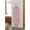 image:imageBrabantia Comfort Ironing Board with Solid Steam Iron Rest  Medium Size B  Fairtrade Metalized Cover  Adjustable Height 2738 Easy Fold AntiCollapse Lock NonSlip FeetLilac Waves