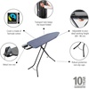 image:imageBrabantia Comfort Ironing Board with Solid Steam Iron Rest  Medium Size B  Fairtrade Metalized Cover  Adjustable Height 2738 Easy Fold AntiCollapse Lock NonSlip FeetDenim Blue