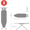 image:imageBrabantia Comfort Ironing Board with Solid Steam Iron Rest  Medium Size B  Fairtrade Metalized Cover  Adjustable Height 2738 Easy Fold AntiCollapse Lock NonSlip FeetTitan Oval