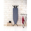 image:imageBrabantia Comfort Ironing Board with Solid Steam Iron Rest  Medium Size B  Fairtrade Metalized Cover  Adjustable Height 2738 Easy Fold AntiCollapse Lock NonSlip FeetDenim Blue