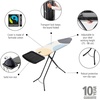 image:imageBrabantia Comfort Ironing Board with Solid Steam Iron Rest  Medium Size B  Fairtrade Metalized Cover  Adjustable Height 2738 Easy Fold AntiCollapse Lock NonSlip FeetSpring Bubbles