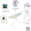 image:imageBrabantia Comfort Ironing Board with Solid Steam Iron Rest  Medium Size B  Fairtrade Metalized Cover  Adjustable Height 2738 Easy Fold AntiCollapse Lock NonSlip FeetSoothing Sea