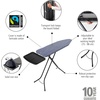 image:imageBrabantia Comfort Ironing Board with Solid Steam Iron Rest  Medium Size B  Fairtrade Metalized Cover  Adjustable Height 2738 Easy Fold AntiCollapse Lock NonSlip FeetDenim Blue