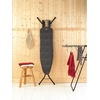 image:imageBrabantia Compact Ironing Board with LeftRight Adjustable Steam Iron Rest  Small Size A  Fairtrade Denim Black Cover  Adjustable Height 2738 Easy Fold AntiCollapse Lock NonSlip FeetDenim Black