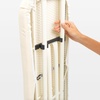 image:imageBrabantia Compact Ironing Board with LeftRight Adjustable Steam Iron Rest  Small Size A  Fairtrade Denim Black Cover  Adjustable Height 2738 Easy Fold AntiCollapse Lock NonSlip FeetDenim Blue