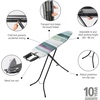 image:imageBrabantia Compact Ironing Board with LeftRight Adjustable Steam Iron Rest  Small Size A  Fairtrade Denim Black Cover  Adjustable Height 2738 Easy Fold AntiCollapse Lock NonSlip FeetMorning Breeze