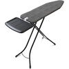 image:imageBrabantia Compact Ironing Board with LeftRight Adjustable Steam Iron Rest  Small Size A  Fairtrade Denim Black Cover  Adjustable Height 2738 Easy Fold AntiCollapse Lock NonSlip FeetDenim Black