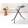 image:imageBrabantia Compact Ironing Board with LeftRight Adjustable Steam Iron Rest  Small Size A  Fairtrade Denim Black Cover  Adjustable Height 2738 Easy Fold AntiCollapse Lock NonSlip FeetNew Dawn