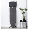 image:imageBrabantia Compact Ironing Board with LeftRight Adjustable Steam Iron Rest  Small Size A  Fairtrade Denim Black Cover  Adjustable Height 2738 Easy Fold AntiCollapse Lock NonSlip FeetDenim Black