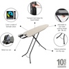 image:imageBrabantia Compact Ironing Board with LeftRight Adjustable Steam Iron Rest  Small Size A  Fairtrade Denim Gray Cover  Adjustable Height 2738 Easy Fold AntiCollapse Lock NonSlip Feet