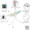 image:imageBrabantia Compact Ironing Board with LeftRight Adjustable Steam Iron Rest  Small Size A  Fairtrade Soothing Sea Cover  Adjustable Height 2738 Easy Fold AntiCollapse Lock NonSlip Feet