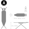 image:imageBrabantia Compact Ironing Board with LeftRight Adjustable Steam Iron Rest  Small Size A  Fairtrade Soothing Sea Cover  Adjustable Height 2738 Easy Fold AntiCollapse Lock NonSlip Feet