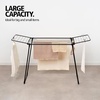image:imageBrabantia HangOn Clothes Drying Rack  59ft 18m  Matt Black  Medium Indoor Clothes Airer Foldable Laundry Stand for Large amp Small Items Wide Lines for Towels amp Bedding  Fits 1 Full LoadMatt Black