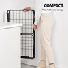 image:imageBrabantia HangOn Clothes Drying Rack  59ft 18m  Matt Black  Medium Indoor Clothes Airer Foldable Laundry Stand for Large amp Small Items Wide Lines for Towels amp Bedding  Fits 1 Full LoadMatt Black