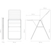 image:imageBrabantia HangOn Clothes Drying Rack  67ft 20m  Matt Black  Large Indoor Clothes Airer Laundry Stand with 2 FoldOut Wings amp Hanger Hooks Folds Flat  Fits 2 Full LoadsMatt Black