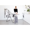 image:imageBrabantia HangOn Clothes Drying Rack with Garment Rail  67ft 20m  Matt Black  Large Indoor Clothes Airer Laundry Stand with 2 FoldOut Wings amp Hanger Hooks Folds Flat  Fits 2 Full LoadsMatt Black