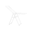 image:imageBrabantia HangOn Clothes Drying Rack with Garment Rail  67ft 20m  Matt Black  Large Indoor Clothes Airer Laundry Stand with 2 FoldOut Wings amp Hanger Hooks Folds Flat  Fits 2 Full LoadsFresh White