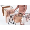 image:imageBrabantia HangOn Clothes Drying Rack with Garment Rail  67ft 20m  Matt Black  Large Indoor Clothes Airer Laundry Stand with 2 FoldOut Wings amp Hanger Hooks Folds Flat  Fits 2 Full LoadsMatt Black