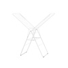 image:imageBrabantia HangOn Clothes Drying Rack with Garment Rail  67ft 20m  Matt Black  Large Indoor Clothes Airer Laundry Stand with 2 FoldOut Wings amp Hanger Hooks Folds Flat  Fits 2 Full LoadsFresh White