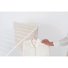 image:imageBrabantia HangOn Clothes Drying Rack with Garment Rail  67ft 20m  Matt Black  Large Indoor Clothes Airer Laundry Stand with 2 FoldOut Wings amp Hanger Hooks Folds Flat  Fits 2 Full LoadsFresh White