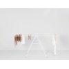 image:imageBrabantia HangOn Clothes Drying Rack with Garment Rail  67ft 20m  Matt Black  Large Indoor Clothes Airer Laundry Stand with 2 FoldOut Wings amp Hanger Hooks Folds Flat  Fits 2 Full LoadsFresh White